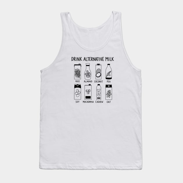 Drink Alternative Milk Tank Top by slomotionworks